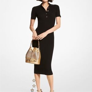Michael Kors Ribbed Polo Dress